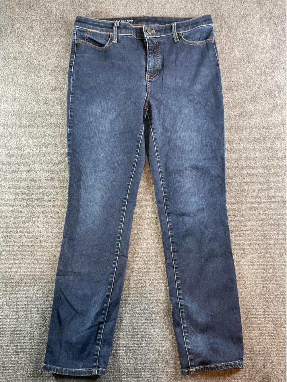 Talbots Flawless Women Jeans Size 10 Slim Ankle Stretch
